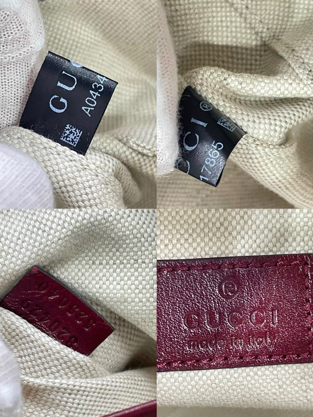 GUCCI Blondie Small shoulder bag in Rosso Ancora red leather - Picture 10 of 14